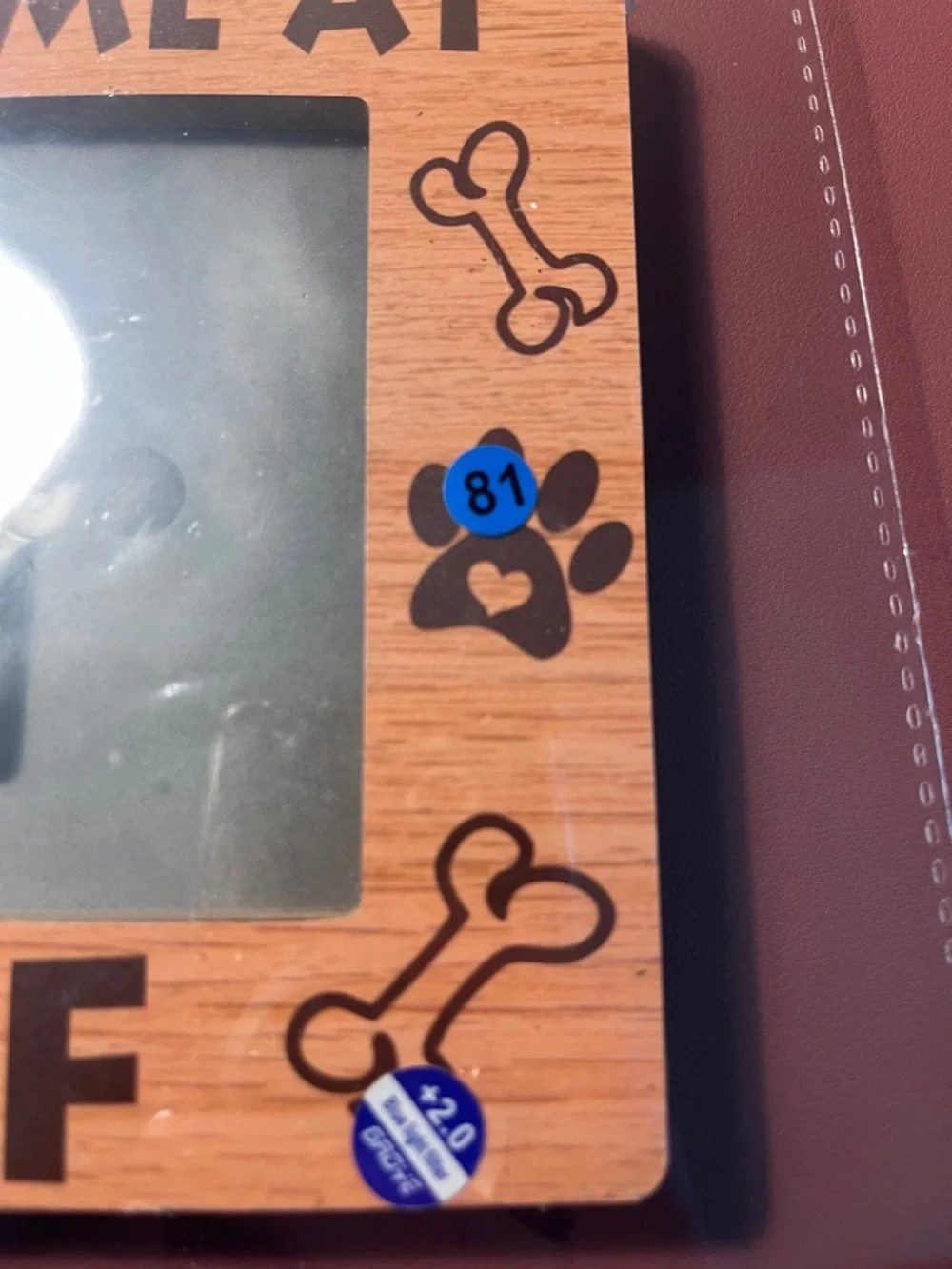 🐕 Pink Dog Collar with Paw Print Photo Frame